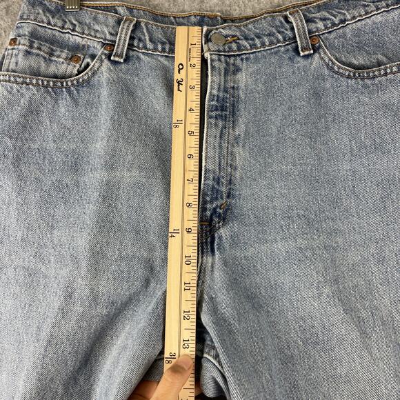 Vintage Levis 550 Jeans Womens 18W Short Relaxed Tapered Light Wash Mom USA 90s - Picture 5 of 15